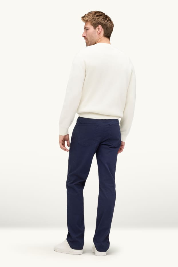 Herren - Hose - Straight Fit - dunkelblau