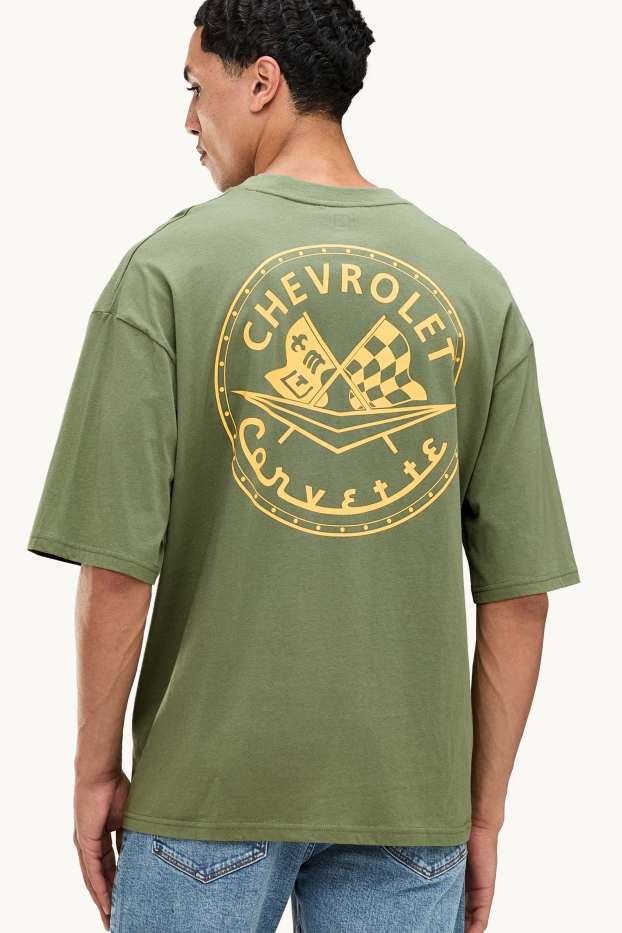Uomo - T-shirt - oversize - verde