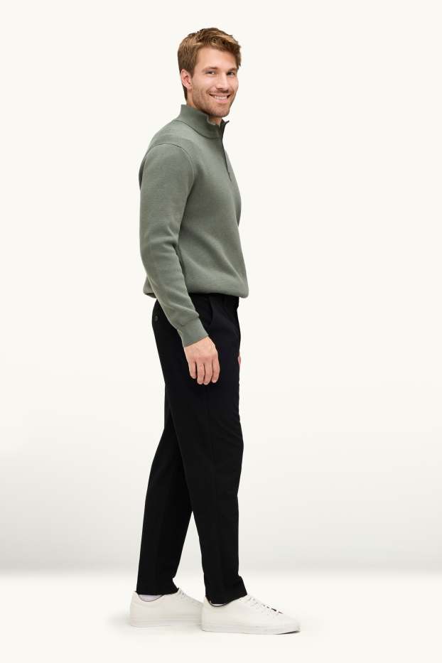 Bărbați - Chino - tapered fit - negru