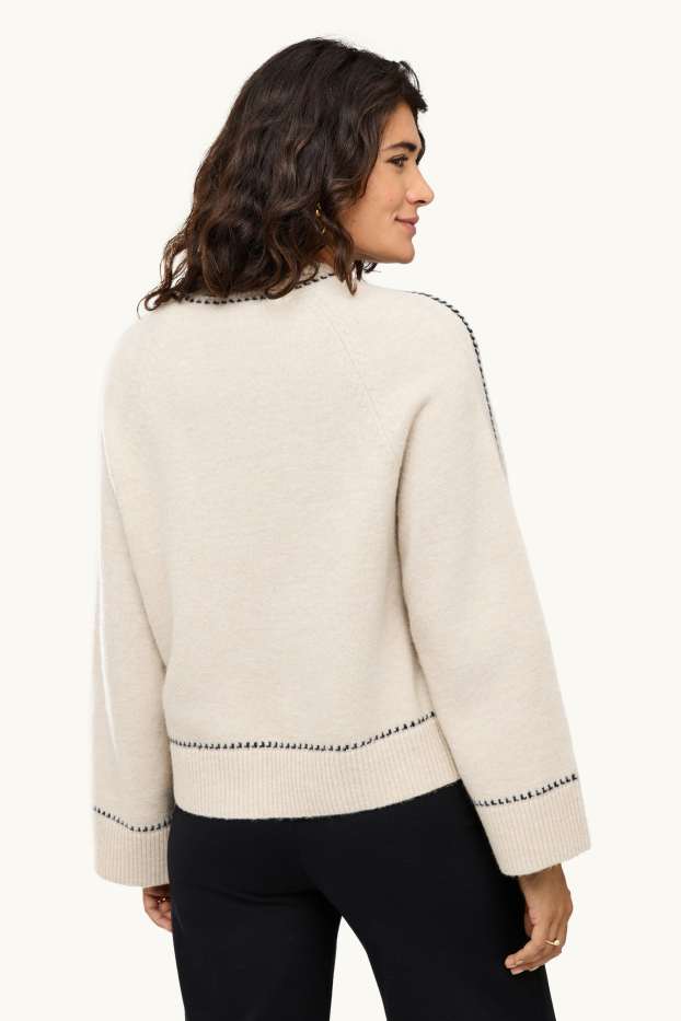 Femmes - Pull - blanc crème