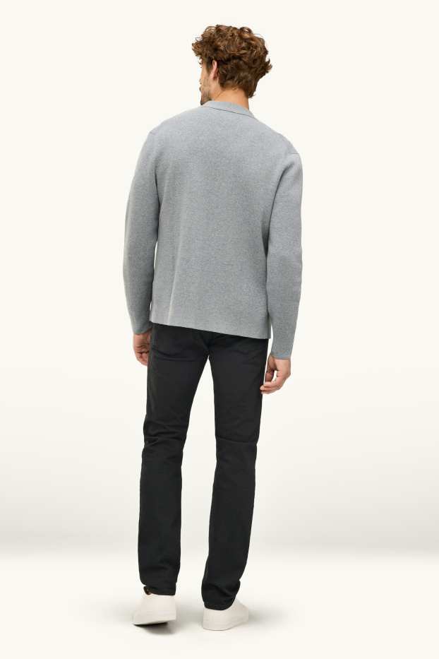 Pánské - Slim jeans - LYCRA® - černá