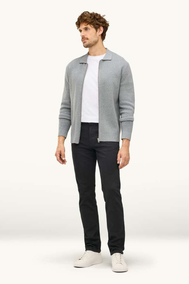 Pánské - Slim jeans - LYCRA® - černá