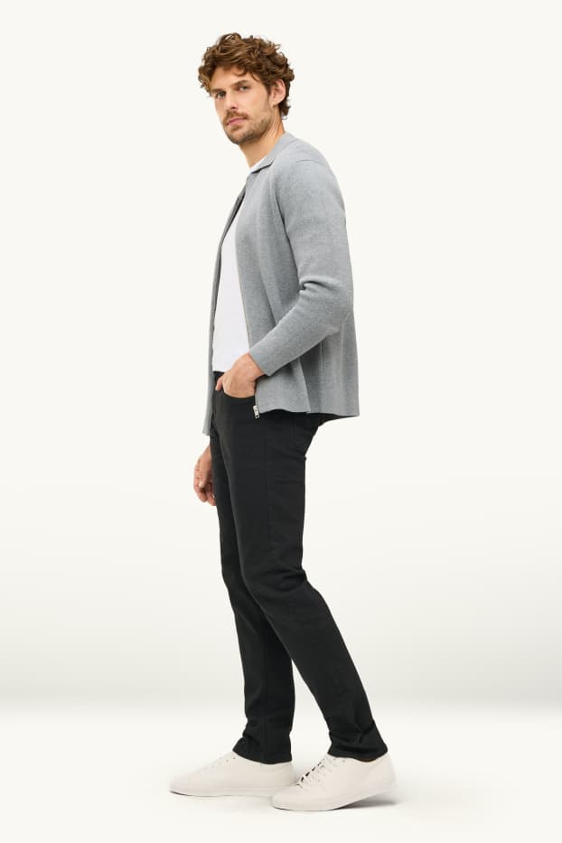 Pánské - Slim jeans - LYCRA® - černá