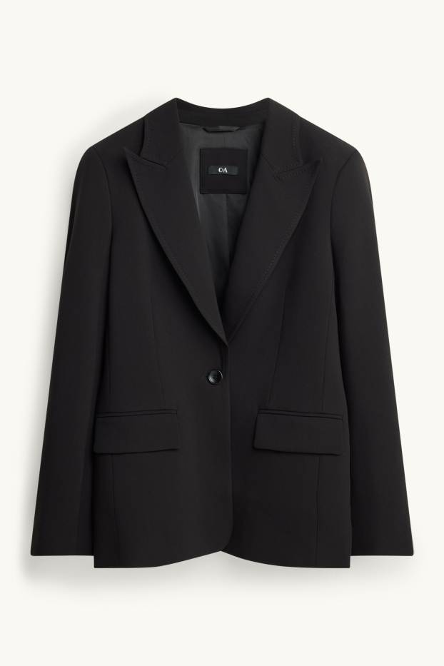Femmes - Blazer de bureau - cintré - noir