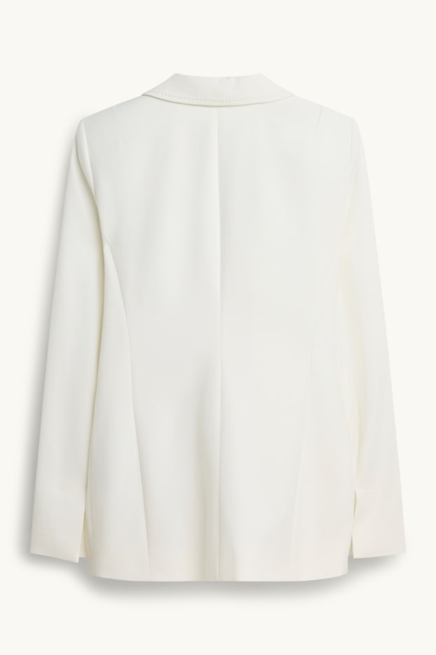 Femmes - Blazer de bureau - cintré - blanc pur
