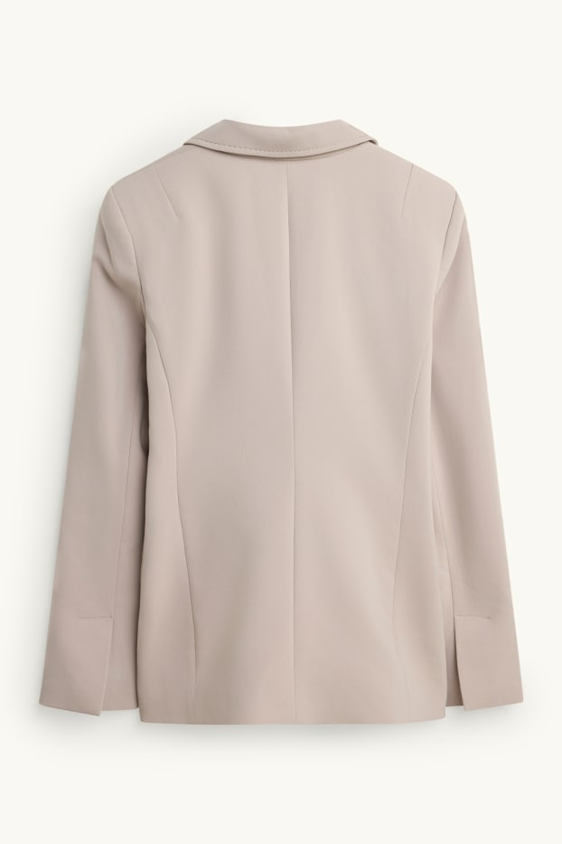 Damen - Business-Blazer - tailliert - sandfarben