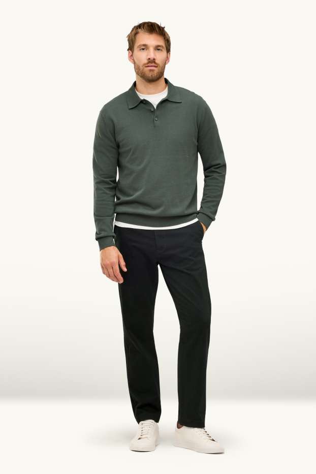 Men - Chinos - regular fit - black