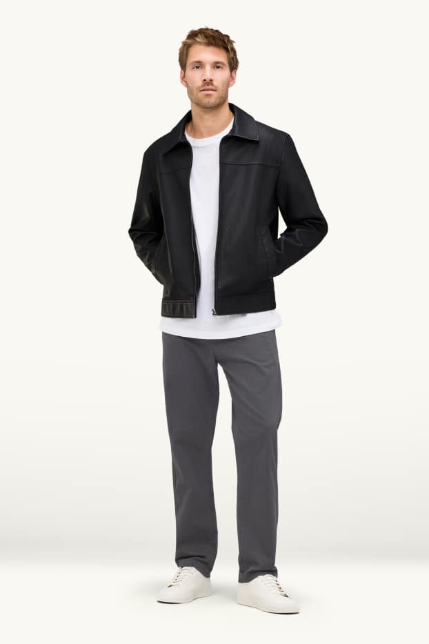 Herren - Chino - Regular Fit - dunkelgrau