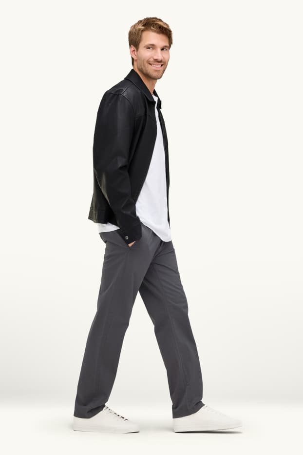 Herren - Chino - Regular Fit - dunkelgrau