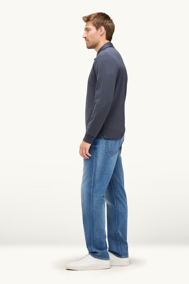 Herren - Straight Jeans - jeansblau