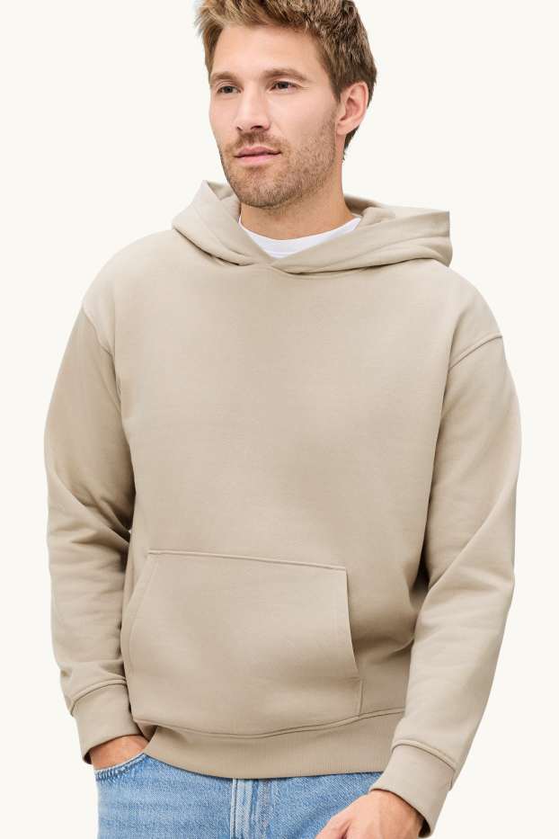 Herren - Hoodie - beige