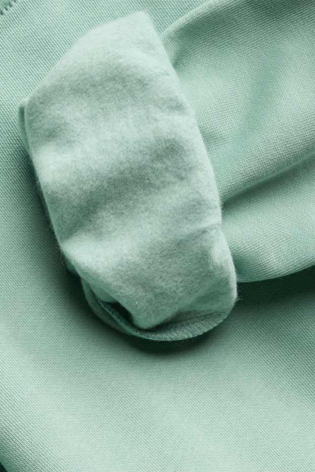 Kinder Mädchen - Schmetterling - Sweatshirt - Glanz-Effekt - grün