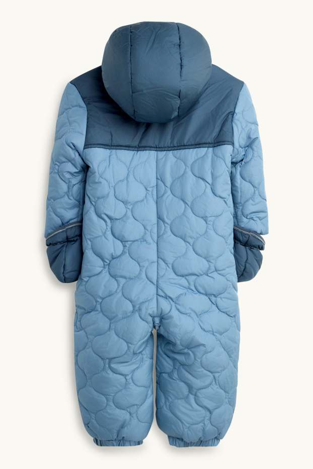 Baby: jongens - Baby snowsuit - blauw / donkerblauw