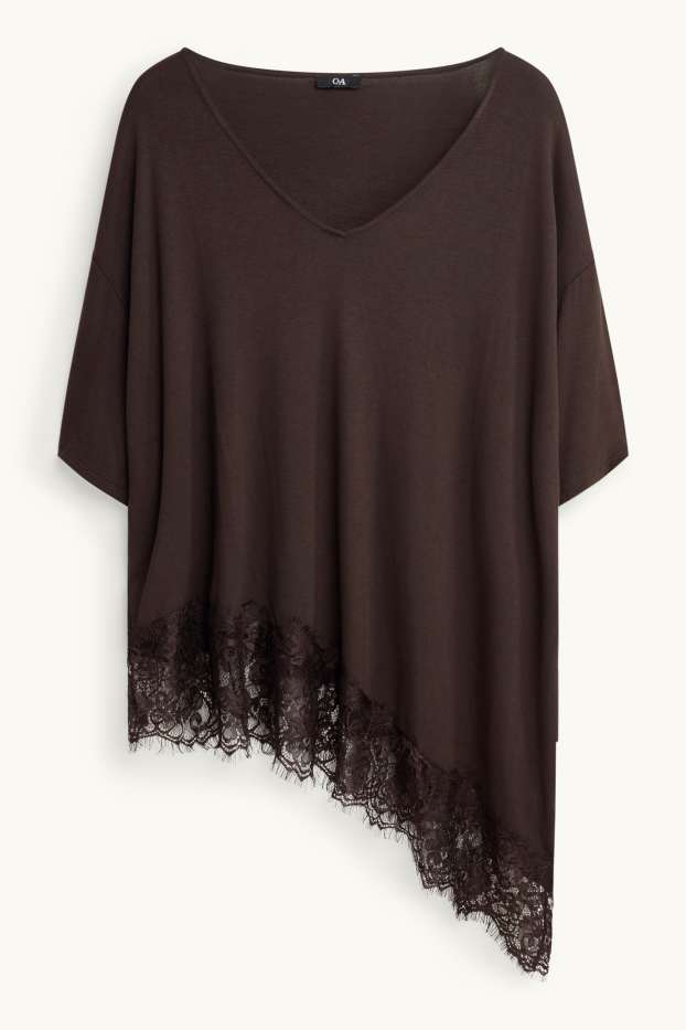 Women - T-shirt - dark brown