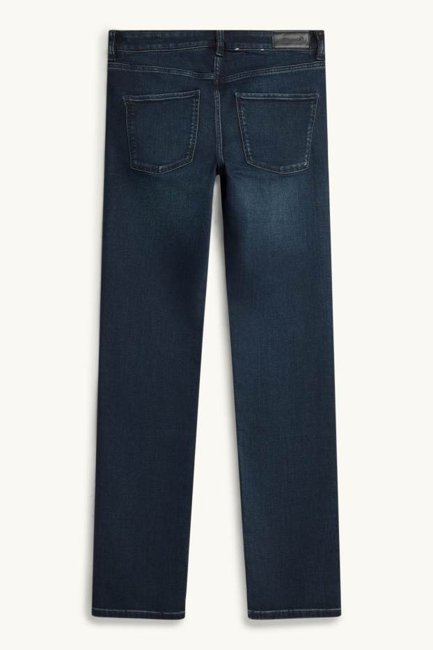 Donna - Straight jeans - vita media - LYCRA® - jeans blu scuro