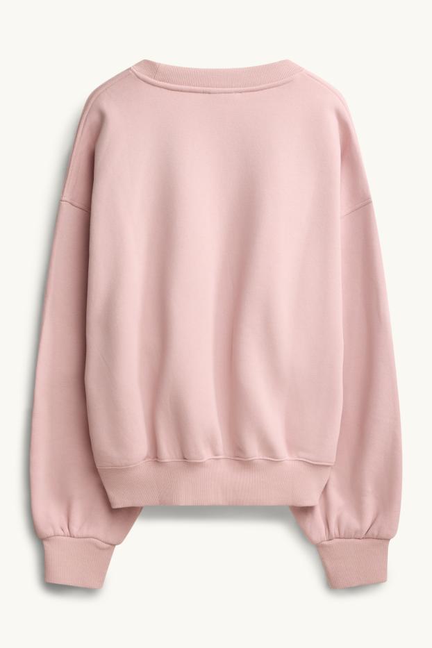 Damen - Oversized-Sweatshirt - hellrosa