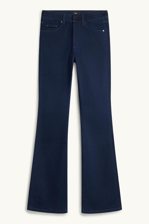 Dona - Bootcut Jeans - mid waist - blau fosc