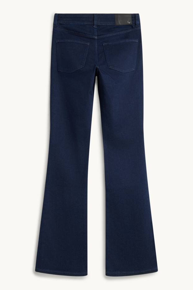 Dona - Bootcut Jeans - mid waist - blau fosc