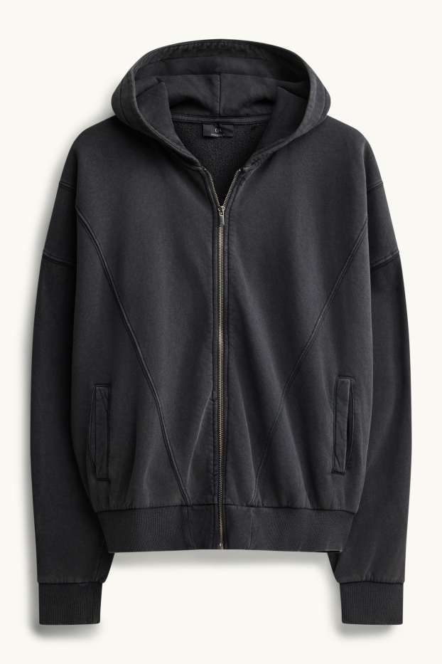 Hommes - Veste sweat - noir / gris foncé