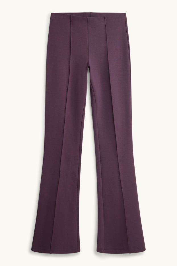 Damen - Flared Leggings - lila