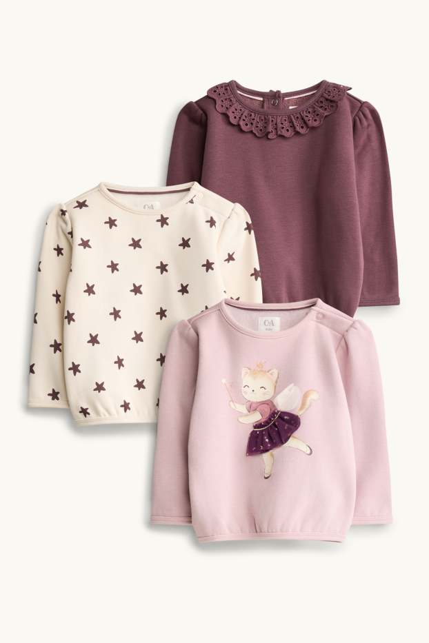 Baby: meisjes - Baby sweatshirt - roze