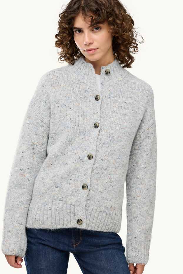 Women - Cardigan - light blue-melange
