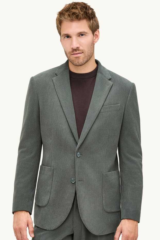 Herren - Cord-Baukasten-Sakko - Regular Fit - Stretch - khaki
