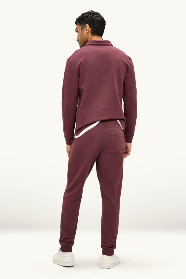 Herren - Jogginghose - dunkelrot