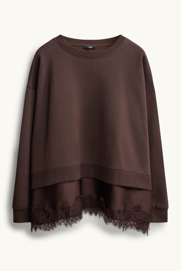 Women - Sweatshirt - dark brown