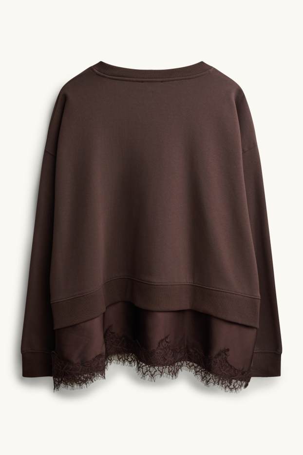 Women - Sweatshirt - dark brown