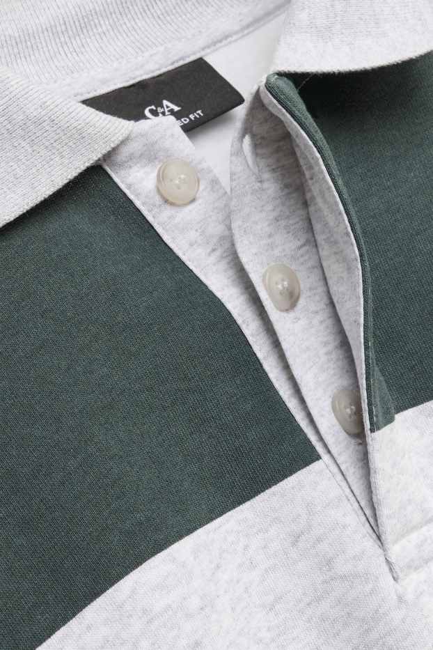 Men - Sweatshirt - dark green / gray