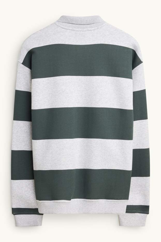 Men - Sweatshirt - dark green / gray