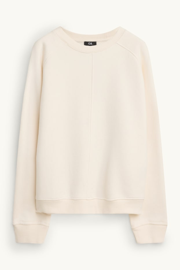 Damen - Sweatshirt - cremeweiß