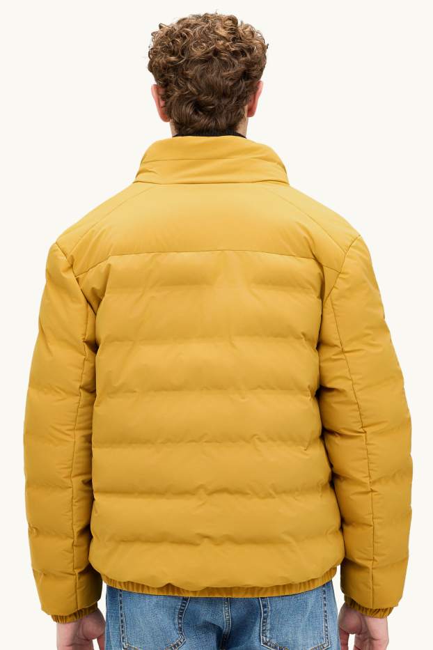 Hommes - Doudoune de sport - doublée - finition déperlante - jaune moutarde