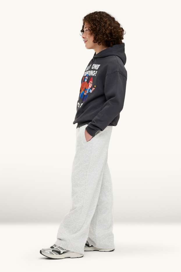 Kinderen: jongens - Joggingbroek - licht grijs-mix