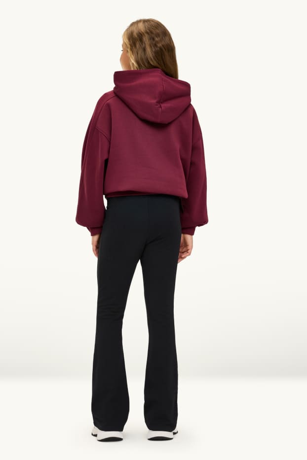 Kinder Mädchen - Multipack 3er - Flared Leggings - schwarz
