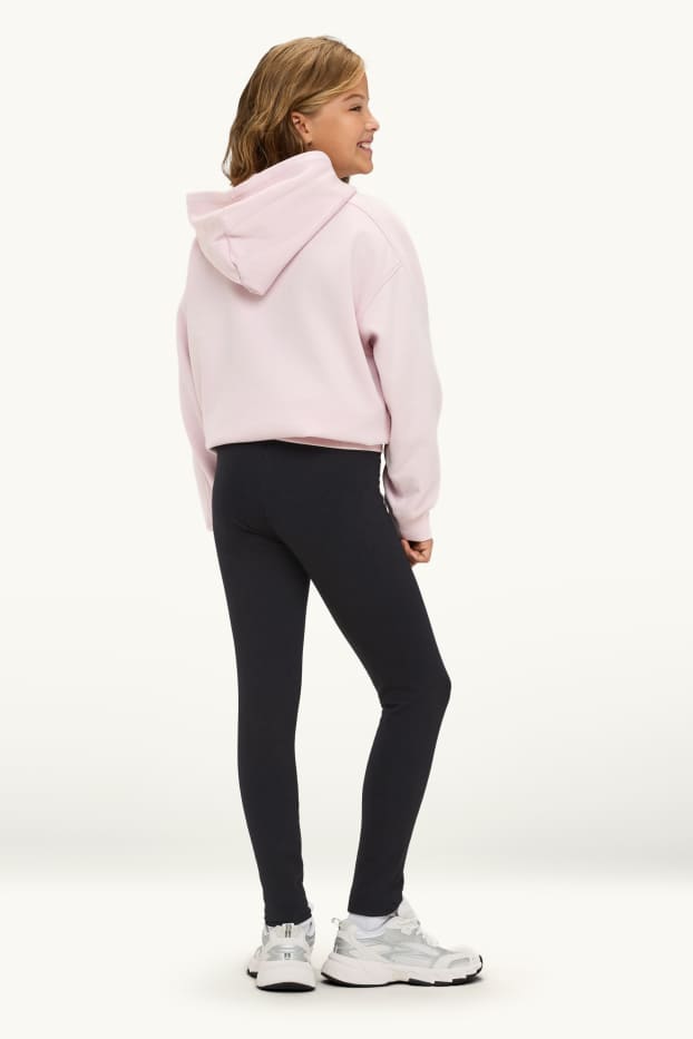 Enfants filles - Lot de 3 - leggings - noir