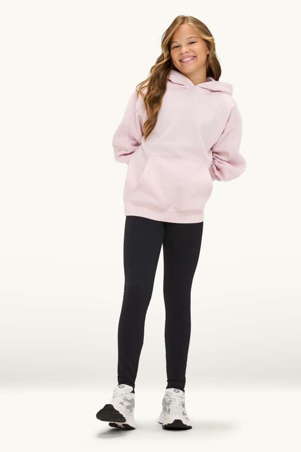 Enfants filles - Lot de 3 - leggings - noir