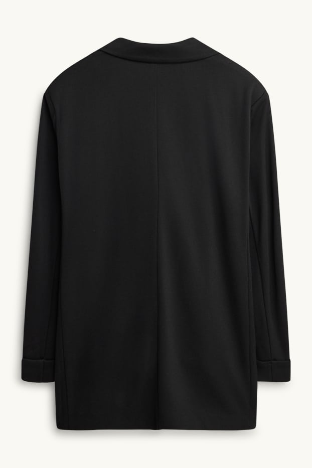 Femmes - Blazer long - curvy fit - noir