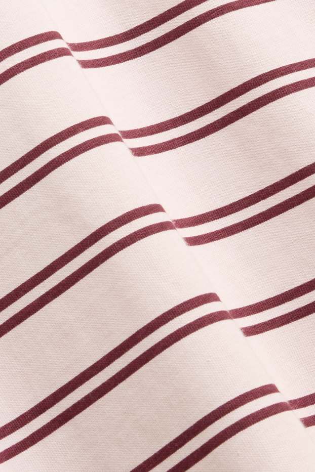 Kinder Mädchen - Multipack 2er - Langarmshirt - gestreift - zartrosa