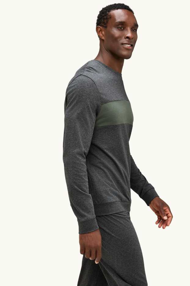 Hommes - Pyjama - gris foncé