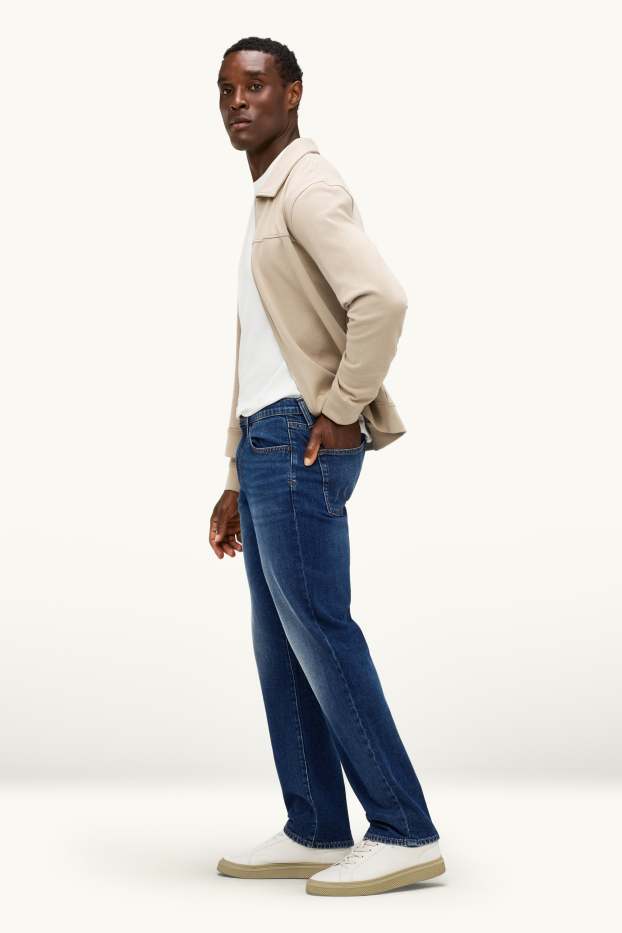 Heren - Straight jeans - jeansblauw