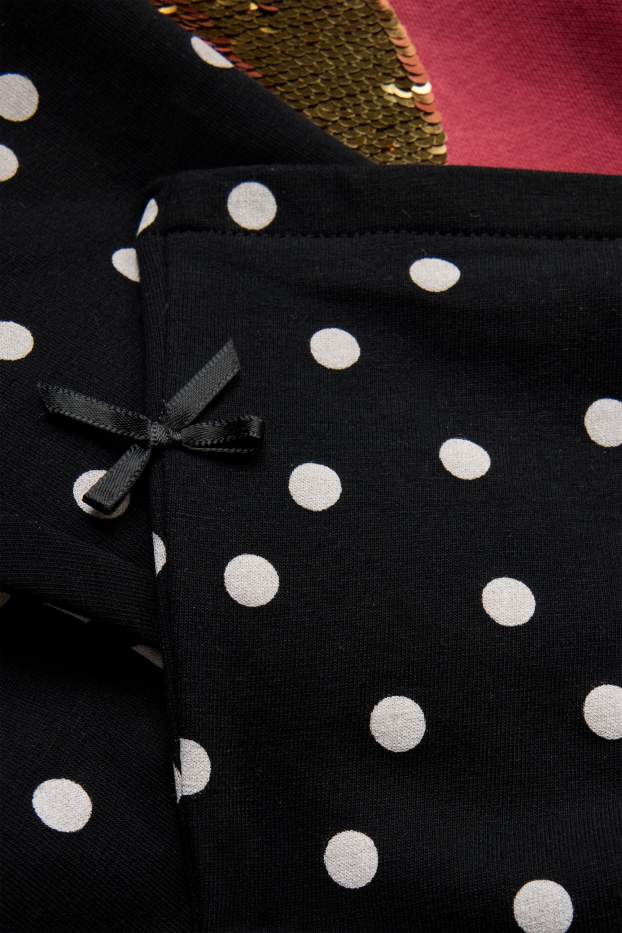 Kinder Mädchen - Minnie Maus - Set - Sweatshirt und Leggings - 2 teilig - bordeaux / schwarz