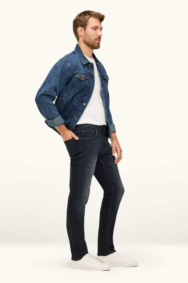 Herren - Slim Jeans - dunkeljeansblau