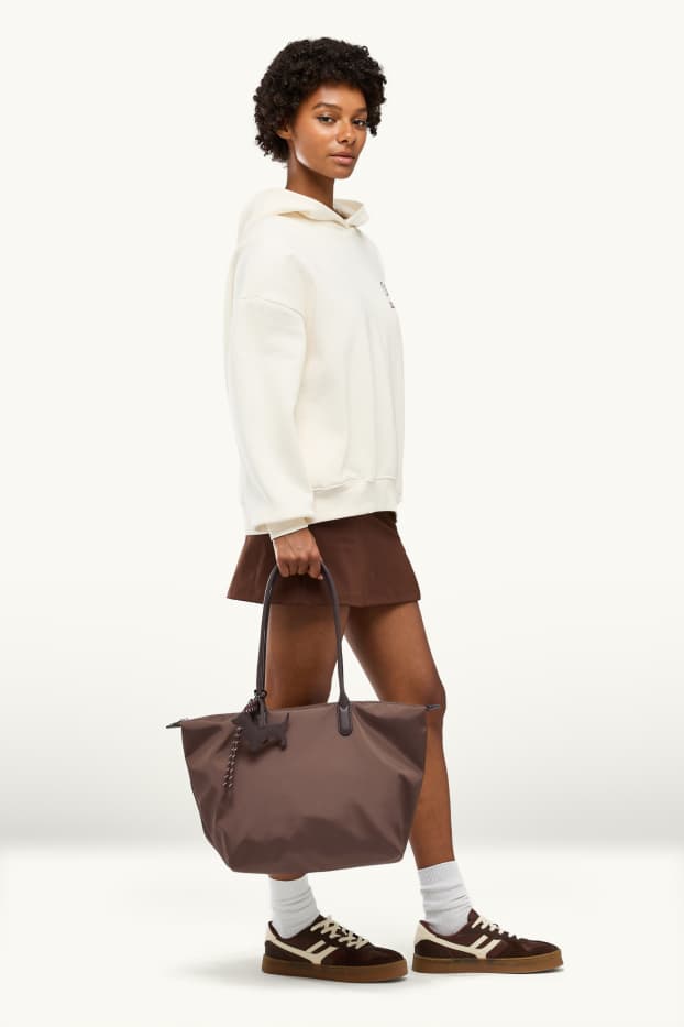 Femmes - Grand cabas - beige clair