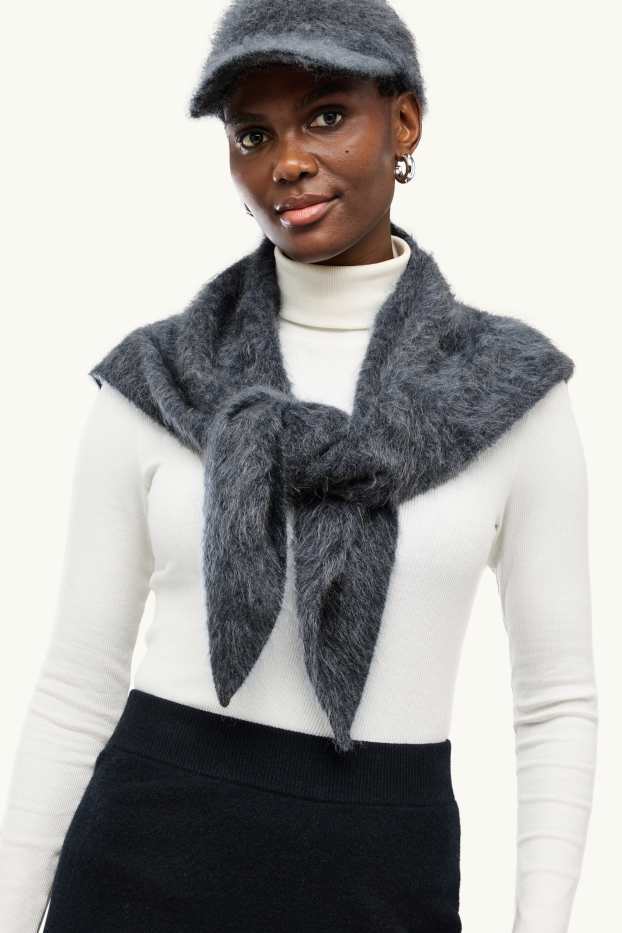 Dona - Fulard de caixmir - gris jaspiat