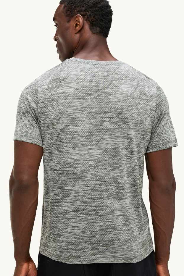 Hommes - Haut de sport - regular fit - gris chiné