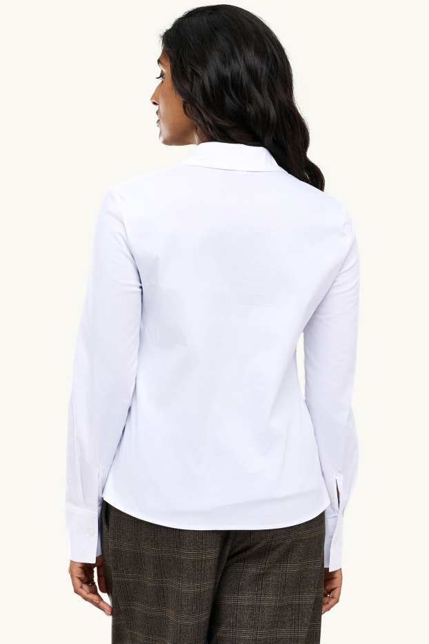Dona - Brusa camisera - blanc