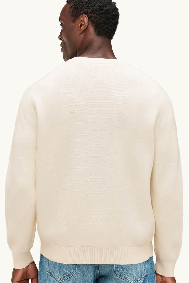 Hommes - Pull - blanc crème