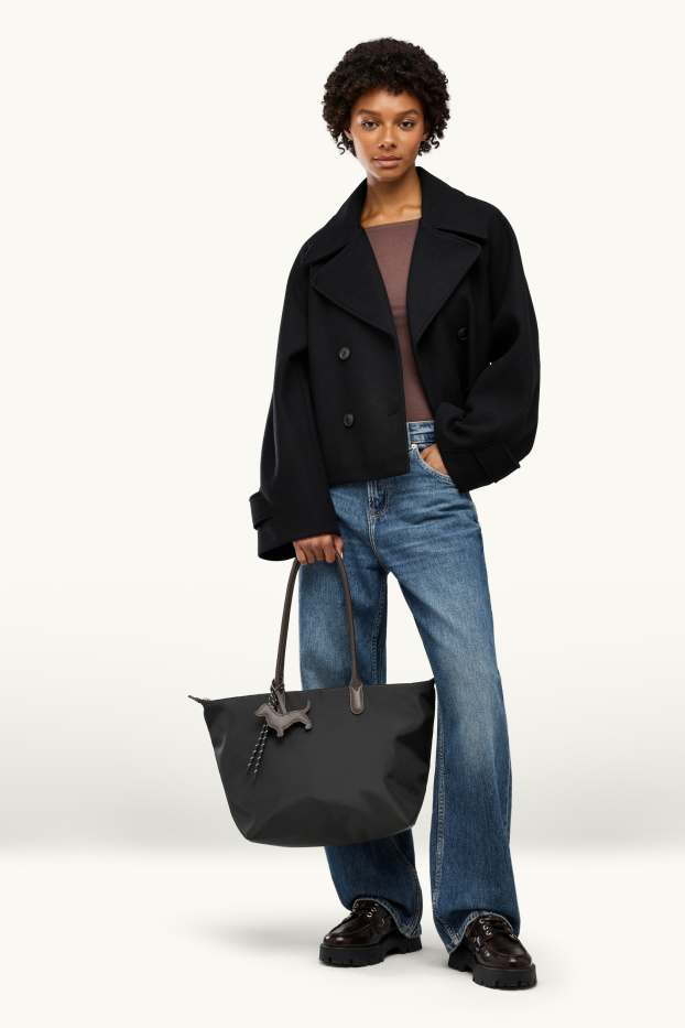Dámské - Velká kabelka shopper - černá